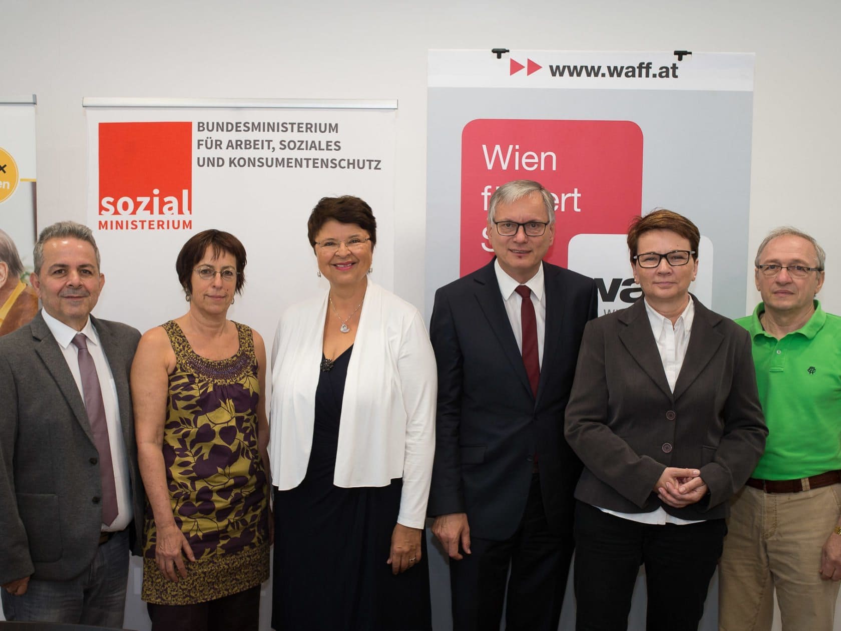 Pressekonferenz zum Start der Aktion 20.000 mit Renate Brauner und Alois Stöger