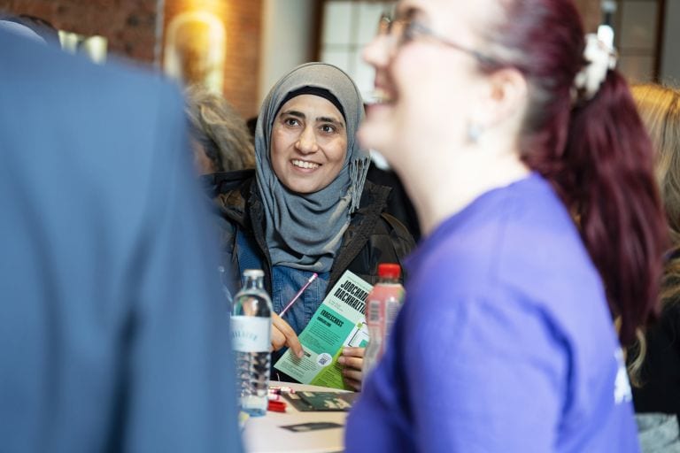 Personen bei der Jobchance Klima und Nachhaltigkeit in der Ottakringer Brauerei